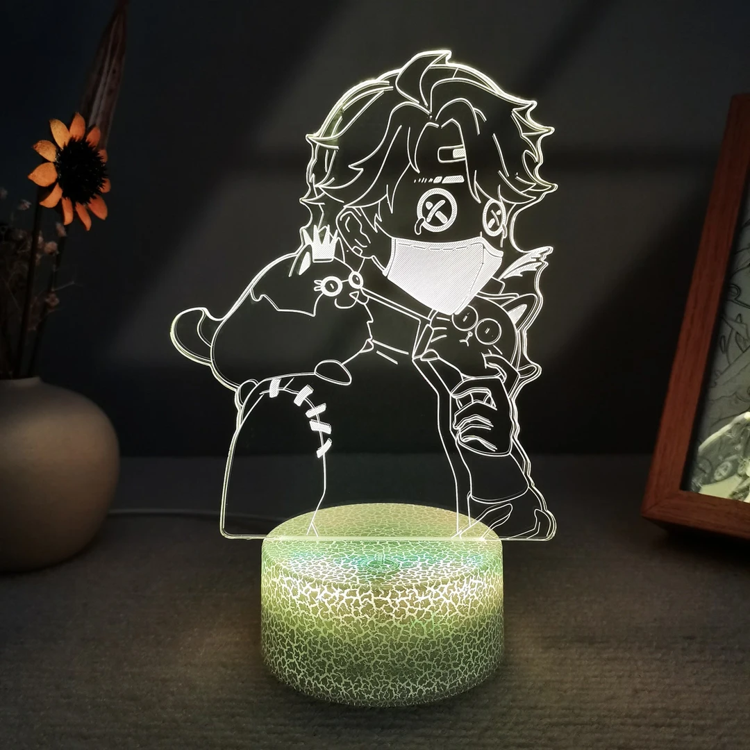 第五人格周边皮塔园丁调香师杰克手办摆件卧室3D小夜灯