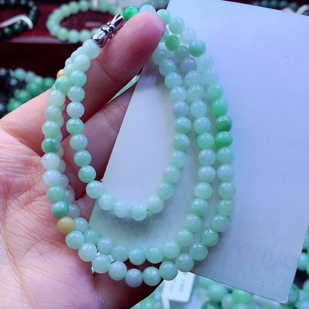 翡翠未镶嵌毛衣链