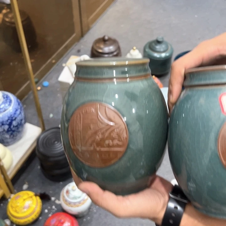 瑕疵福利品陶瓷茶叶罐