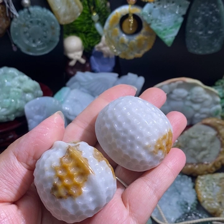 【闪购商品】颈饰未镶嵌翡翠一对