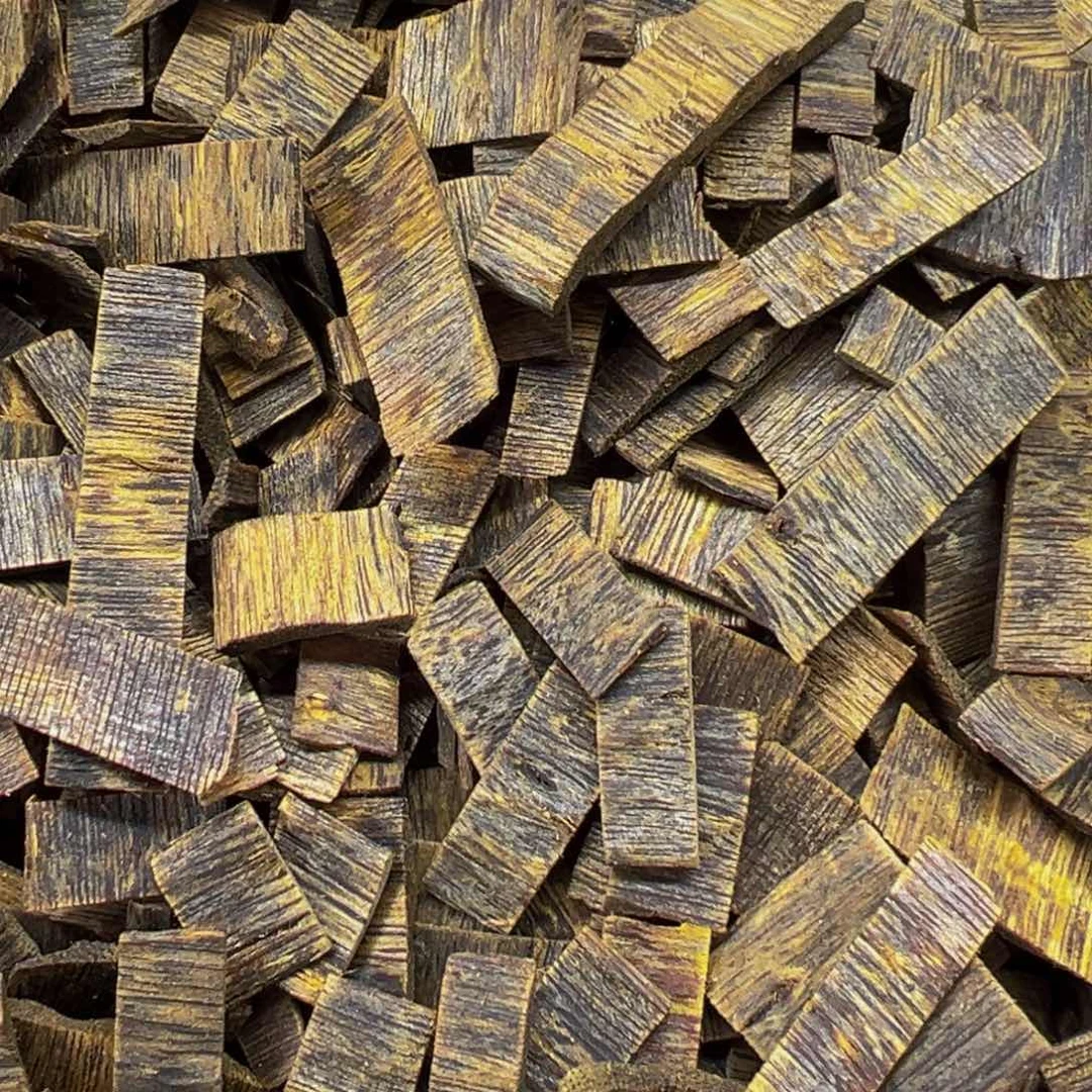 沉香沉香碎屑绿奇楠沉香高端片片珠料30克