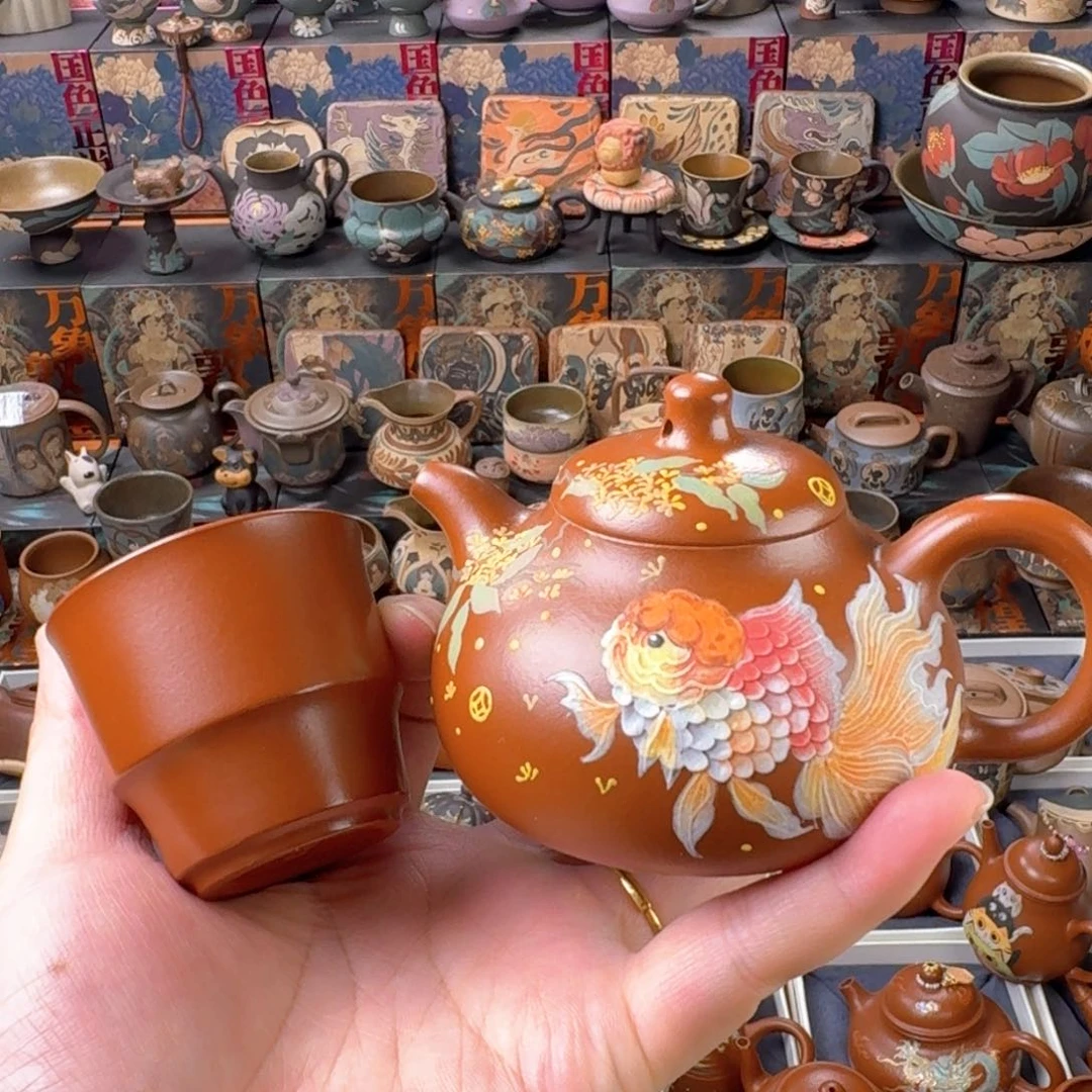 茶杯紫砂150ml原矿精工半手