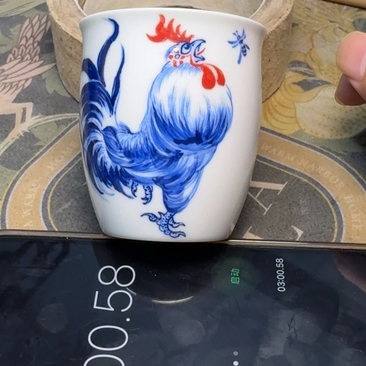 淘***克小雨山堂青花瓷杯