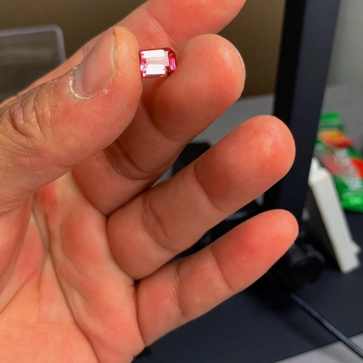 碧玺珠宝半成品未镶嵌猫**儿碧玺1.73克拉