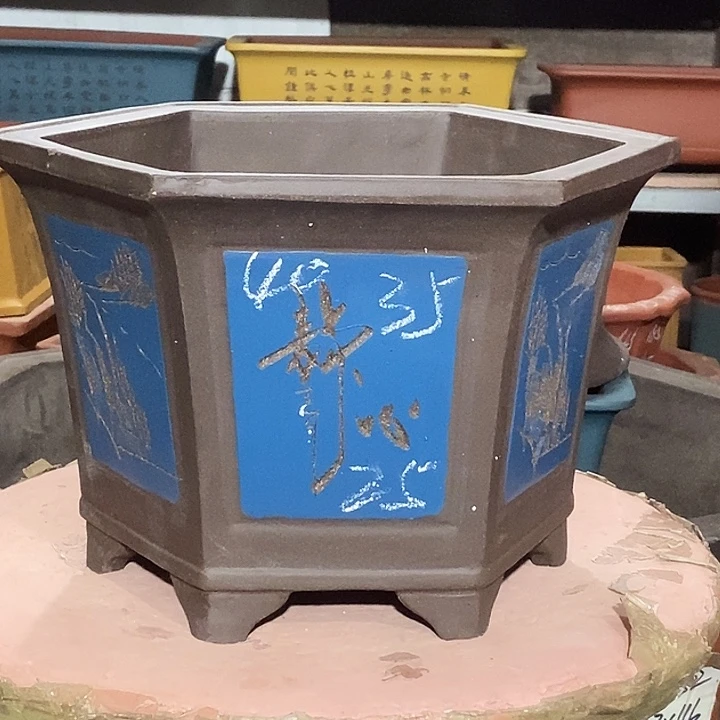 紫砂花盆花盆包邮