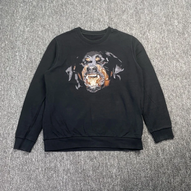 95新 Givenchy/纪梵希 6114/圆领套头刺绣卫衣/L码/95新/无领标