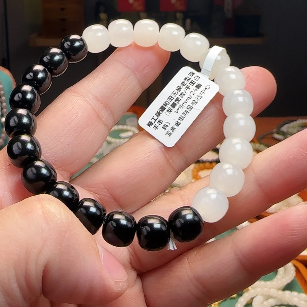 和田玉未镶嵌手链