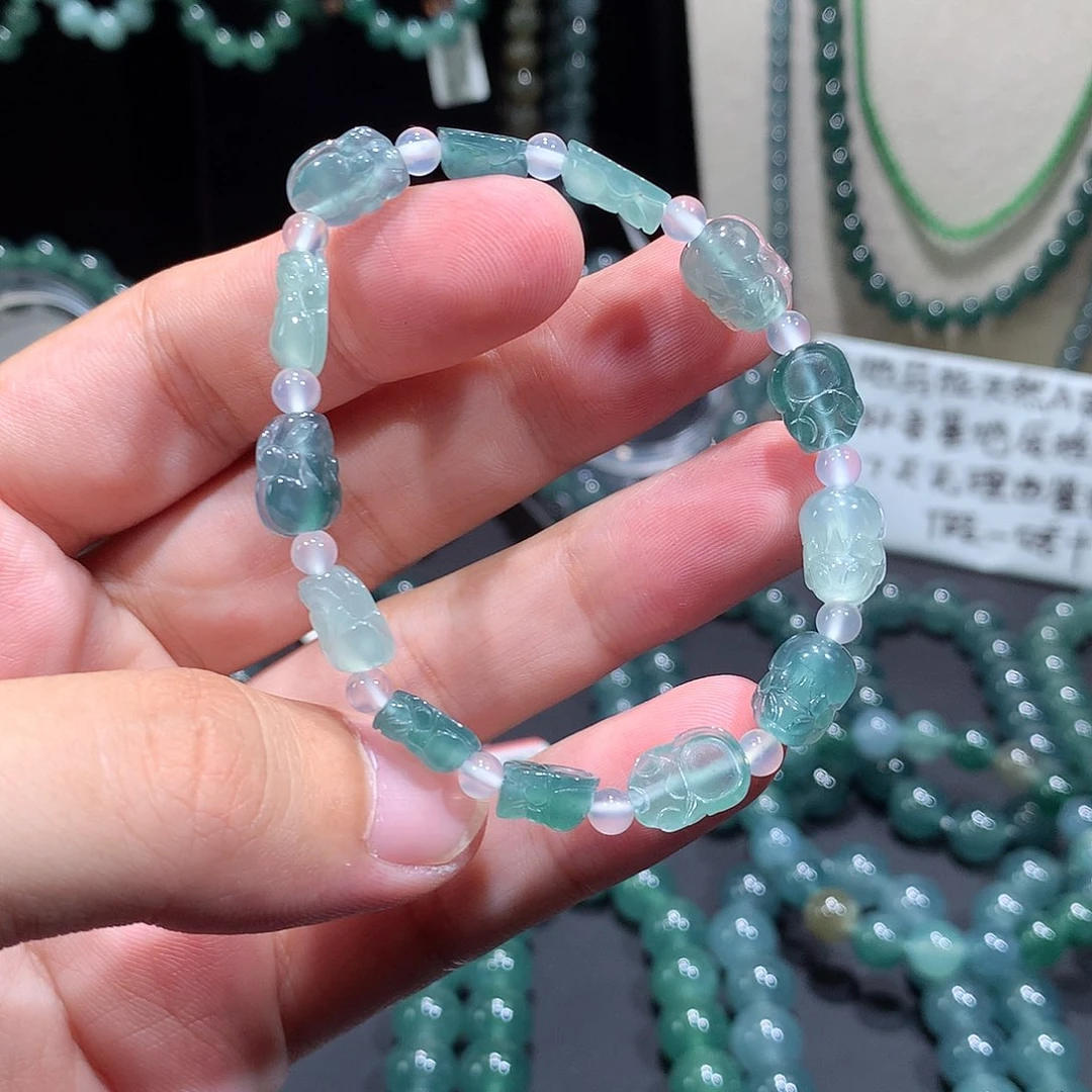 未镶嵌手串翡翠天然a货翡翠手串