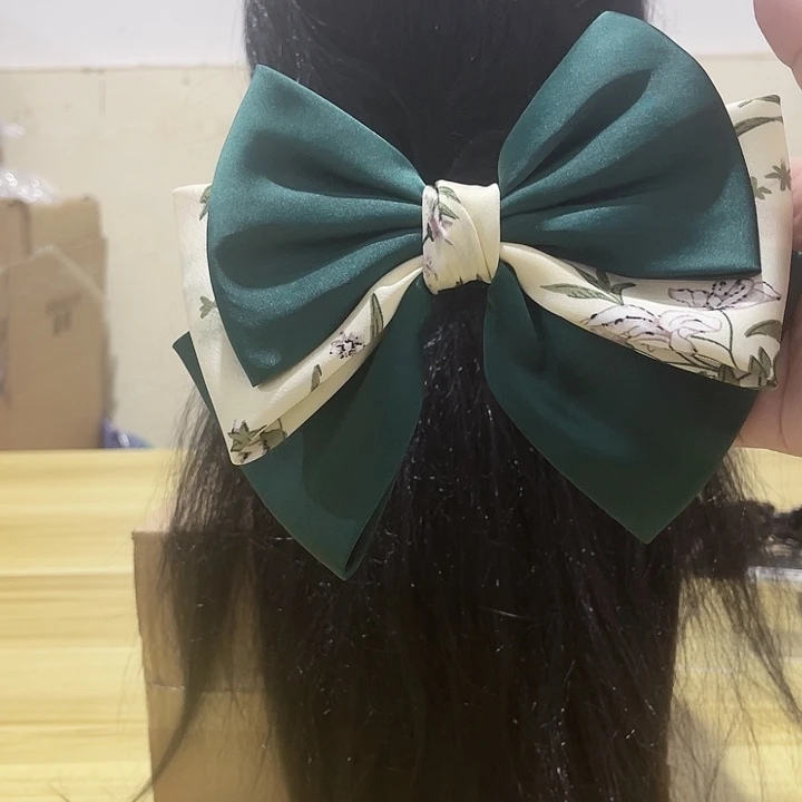 铁合金布艺蝴蝶结发夹