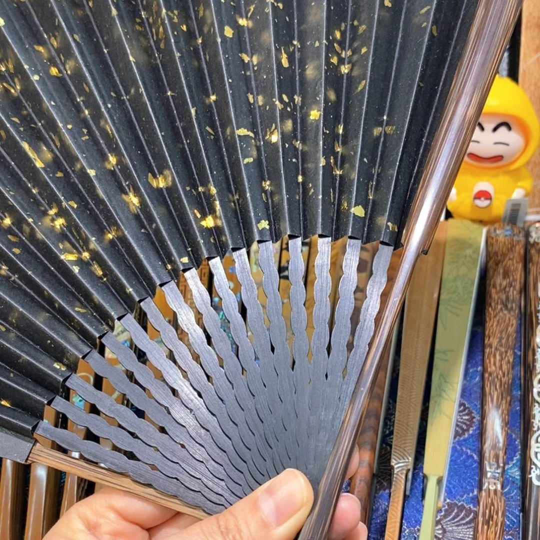扇子棕竹龙鳞折扇