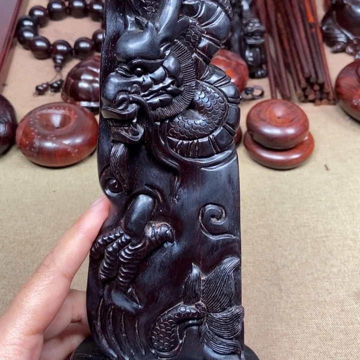 檀香紫檀（小叶紫檀）印度小叶紫檀（龙行天下摆件）