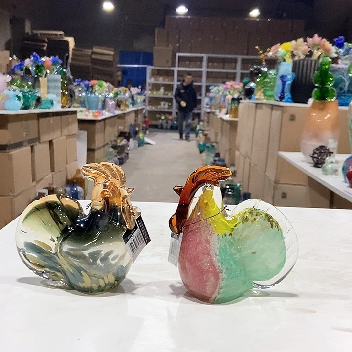 琉璃琉璃花瓶高11