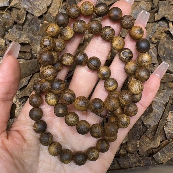 沉香手串虎斑斑棋多样性发货1