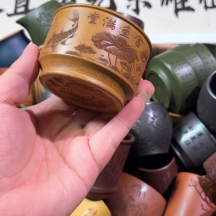 茶杯紫砂全手工紫砂主人杯