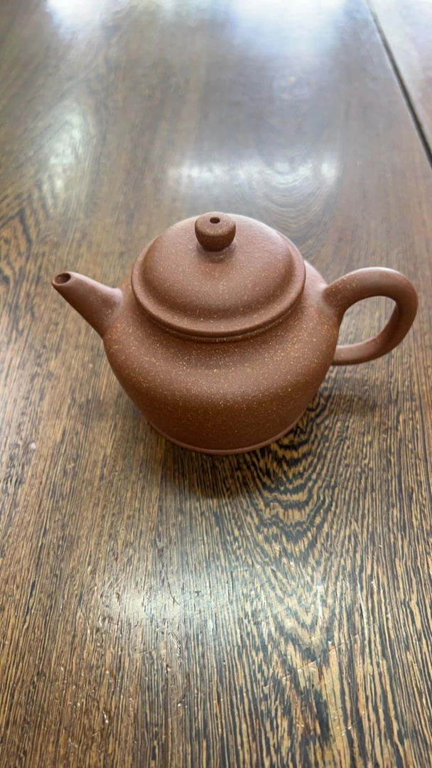 宜兴水平壶莲子壶紫砂壶德钟降坡泥200cc茶壶水壶泥壶茶具