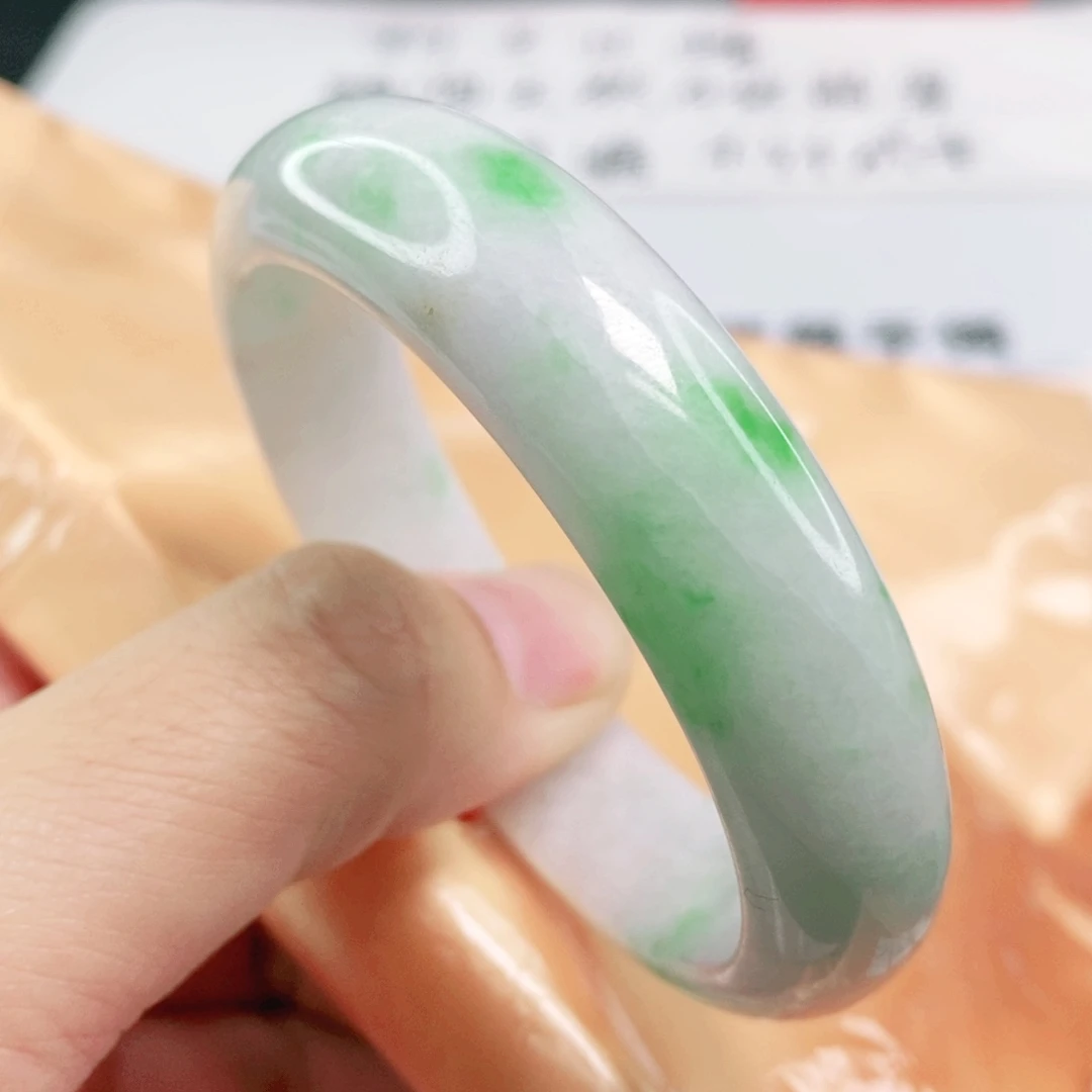 未镶嵌手镯翡翠53.7圈口轮胎贵妃