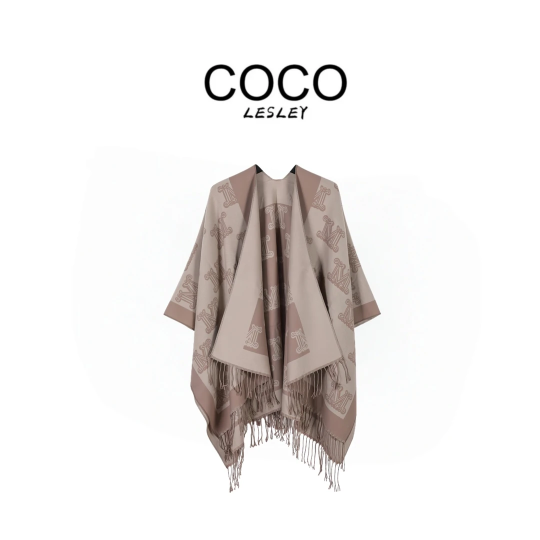 【COCO LESLEY】时尚百搭披肩秋冬新款轻奢披肩围巾P55