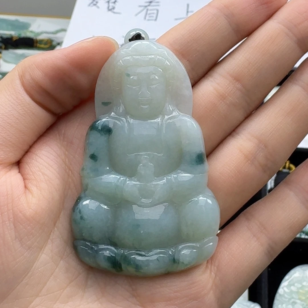 翡翠未镶嵌颈饰天然