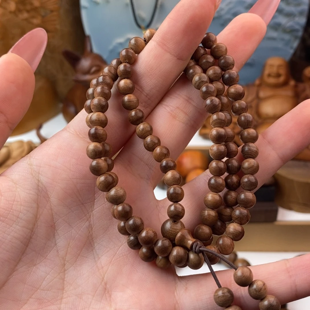 檀香木手串/手链苗***心焦糖0.6多圈