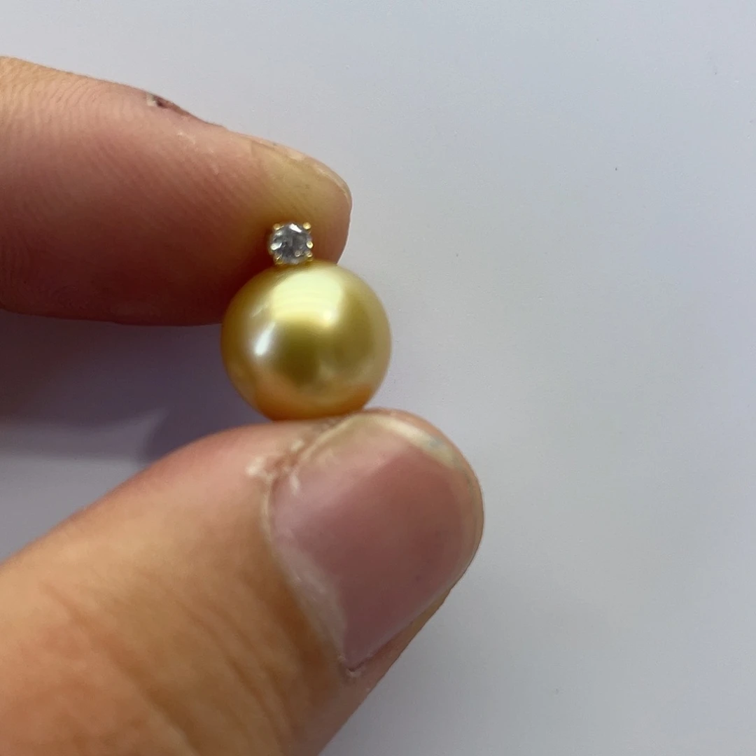 海水珍珠18K金镶嵌颈饰