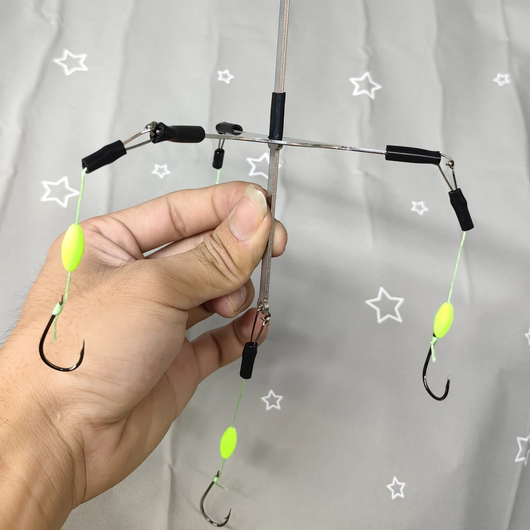 新款不锈钢板浮钓巨物鲢鳙钩不缠绕304材质不生锈