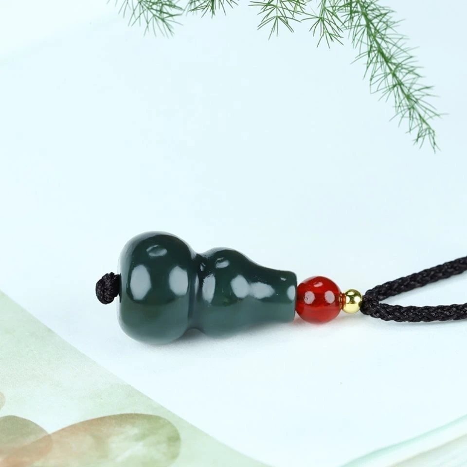 新疆天然和田玉葫芦吊坠男款玉石挂件