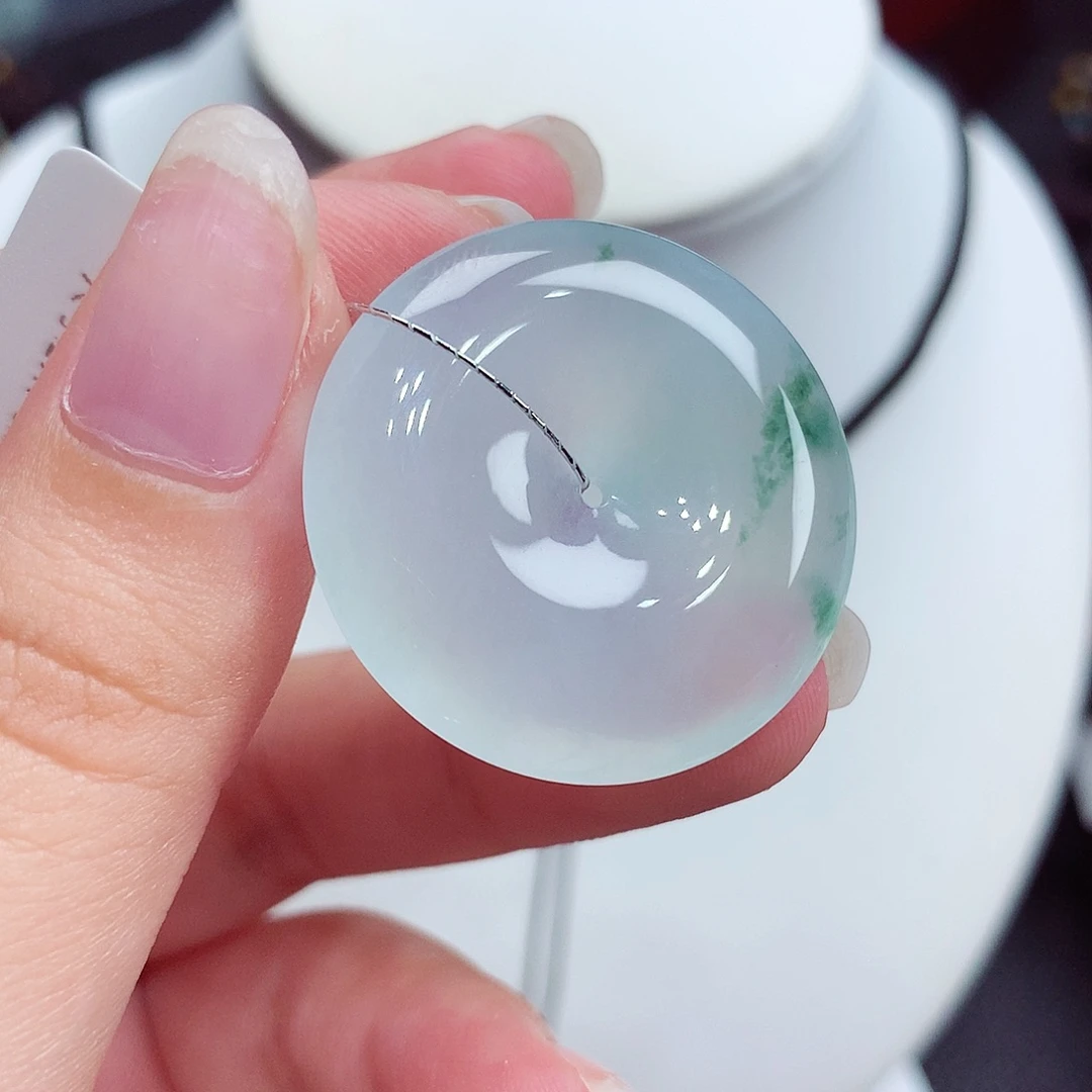 翡翠未镶嵌颈饰翡翠128，29.1/5.8
