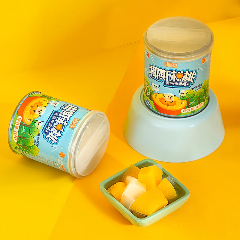 味品堂椰斯桃桃黄桃椰果罐头312g z