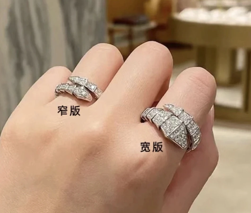 合金戒指 蛇戒指！时尚百搭经典气质轻奢ins风可调节奢华