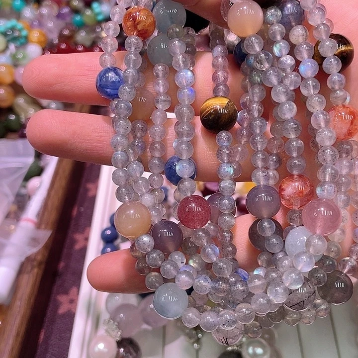 水晶手串未镶嵌不要加单