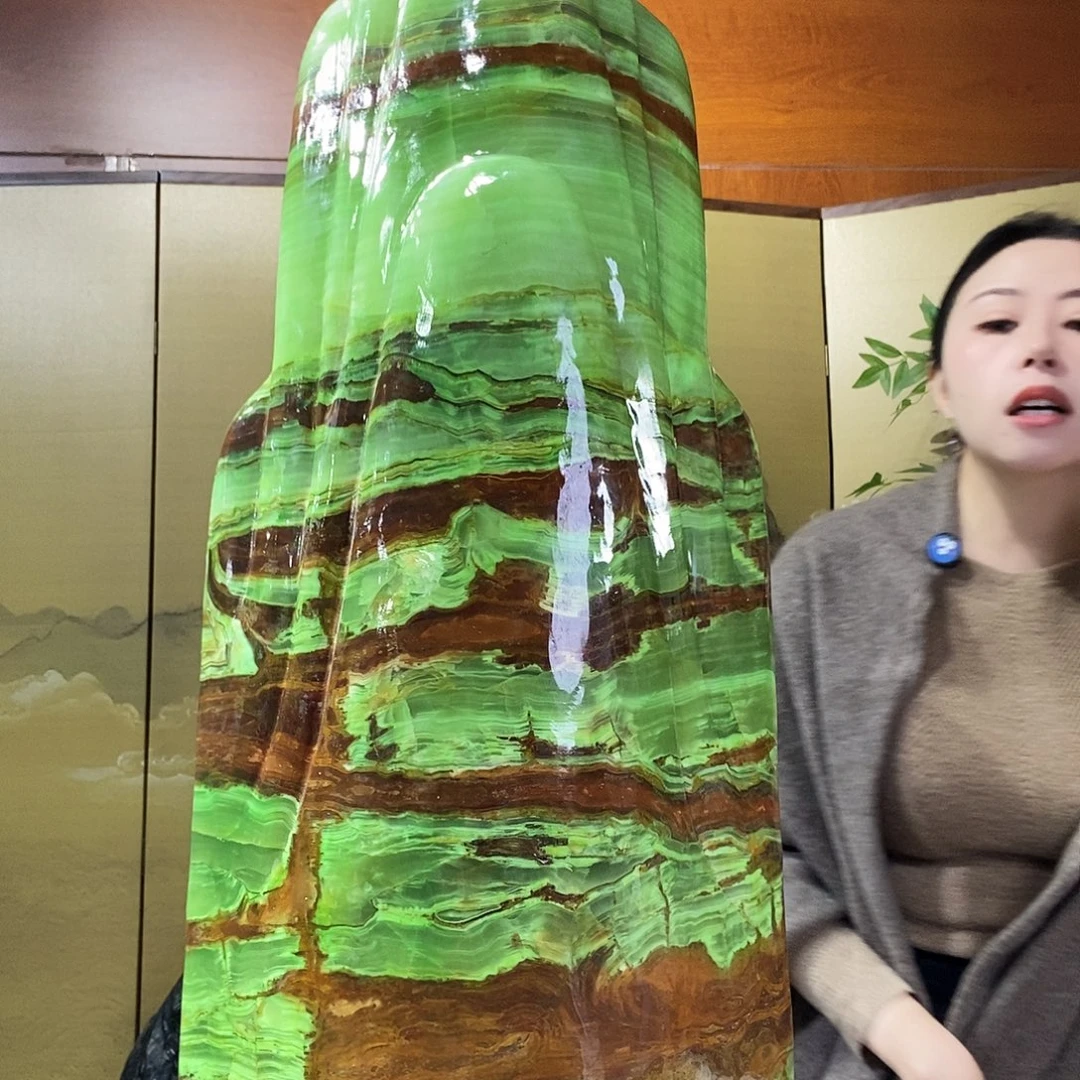 石材山水画作品摆件