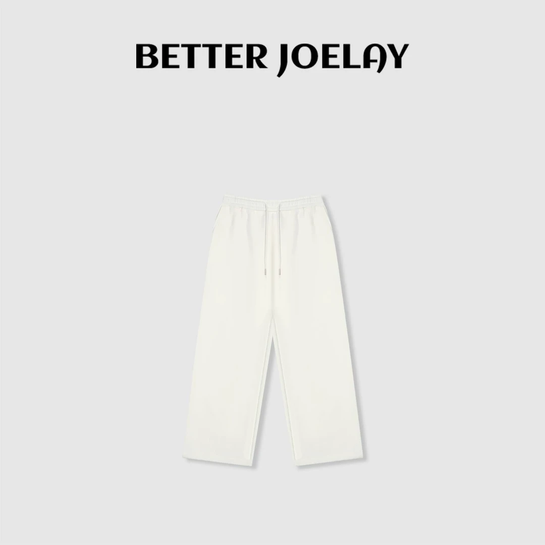 BETTER JOELAY-加绒【桃汽泡泡】高端潮流休闲长裤宽松时尚KKH2385