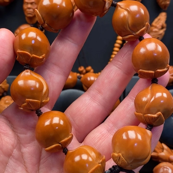 ！***樂手串橄榄核20桃子