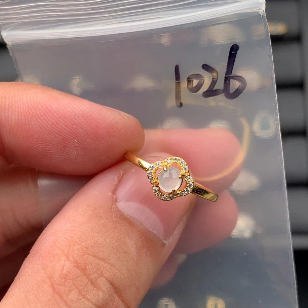 翡翠未镶嵌戒圈1026