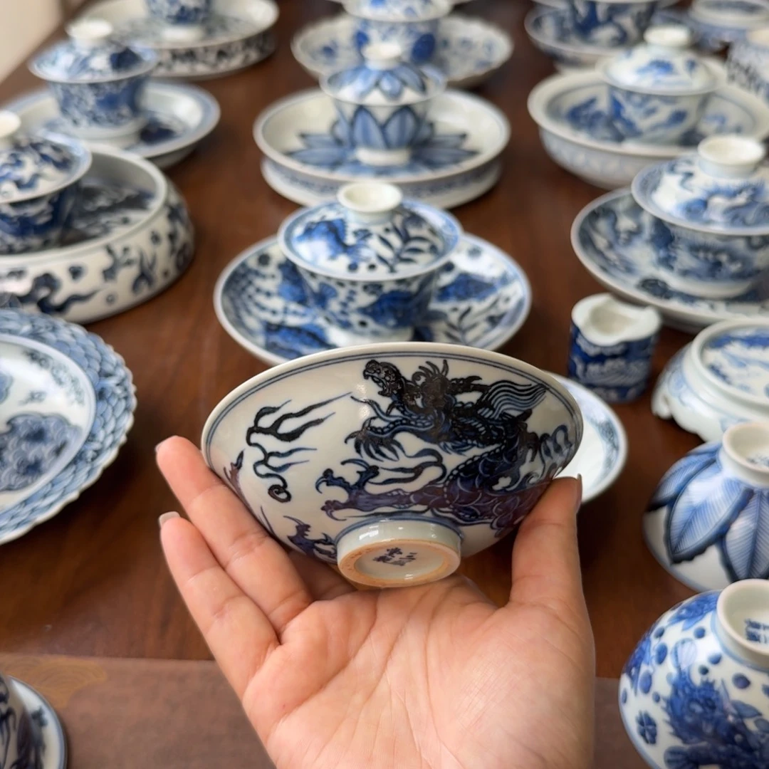 手工手绘茶具主人杯微瑕