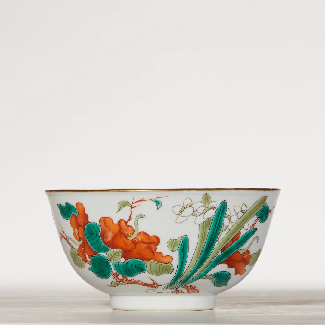 1215清晚期·粉彩花卉纹碗