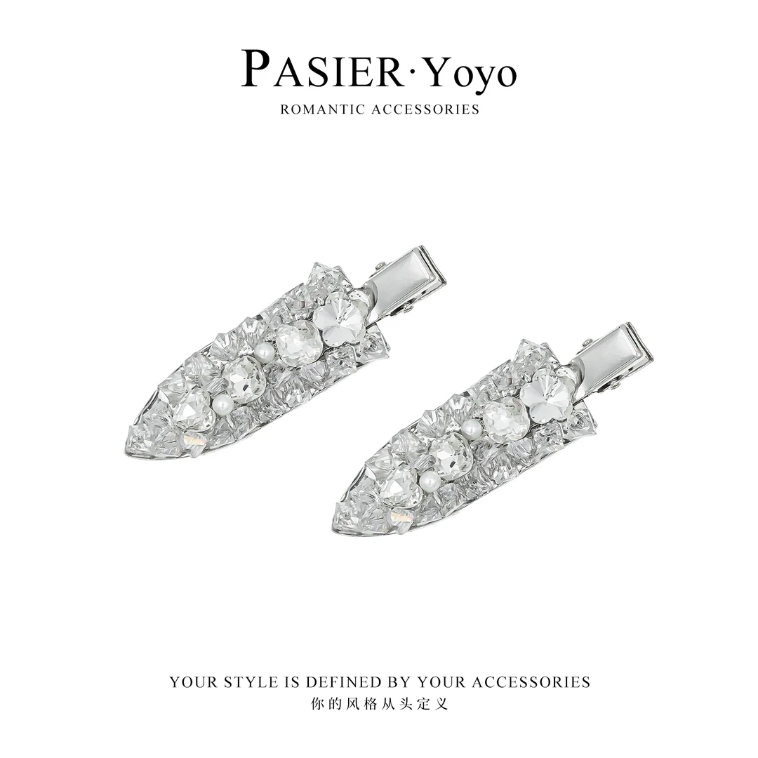 满锆韩系时尚百搭风边夹一字夹FB2486