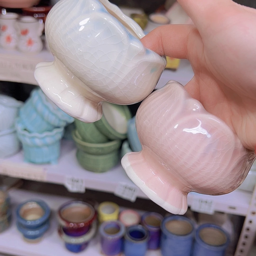 红陶陶瓷花盆当场满12包邮