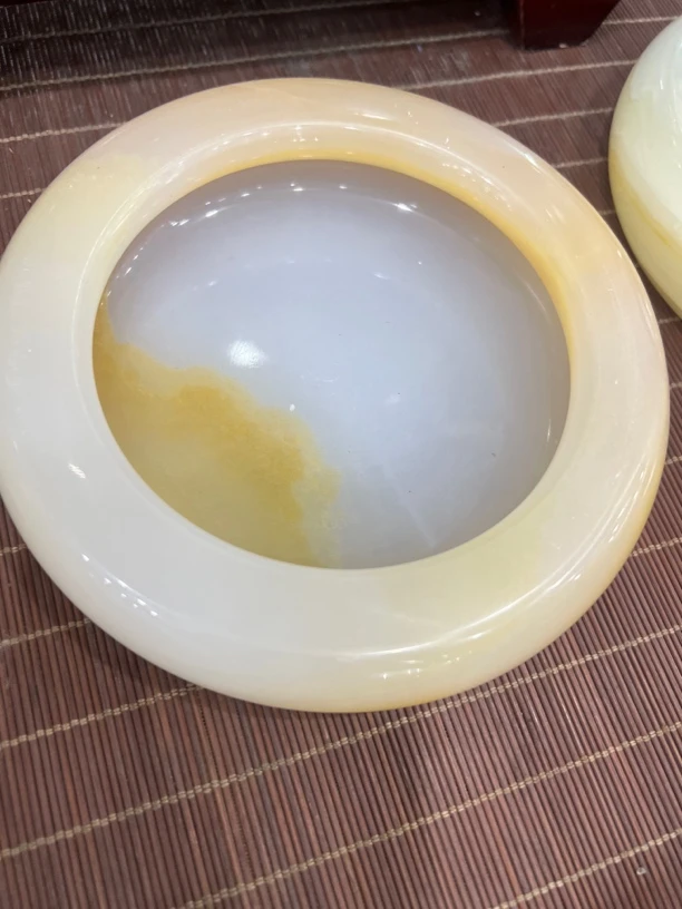 〈付米连接〉16分红花冰青玉烟缸