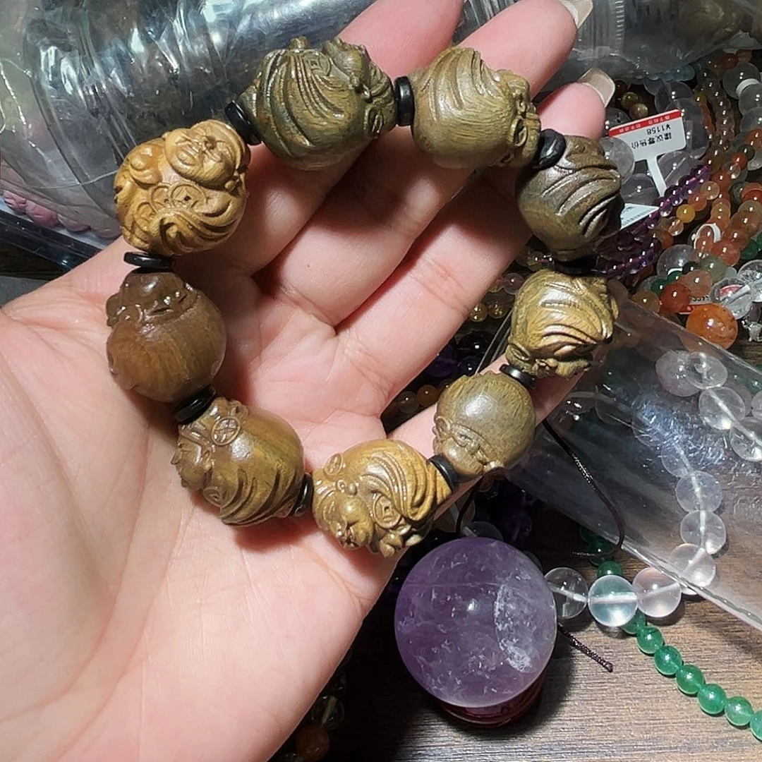 水晶手链未镶嵌小财神手链