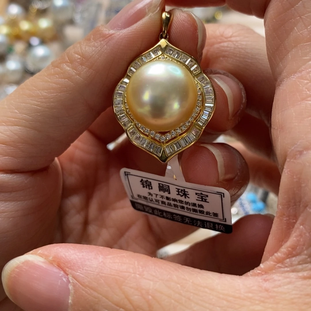 海水珍珠颈饰银S925镶嵌