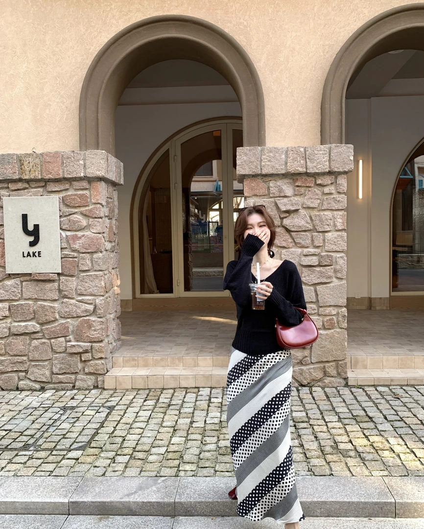 【芝士Cheese】点点秋日 休闲女士夏季棋盘格半身裙