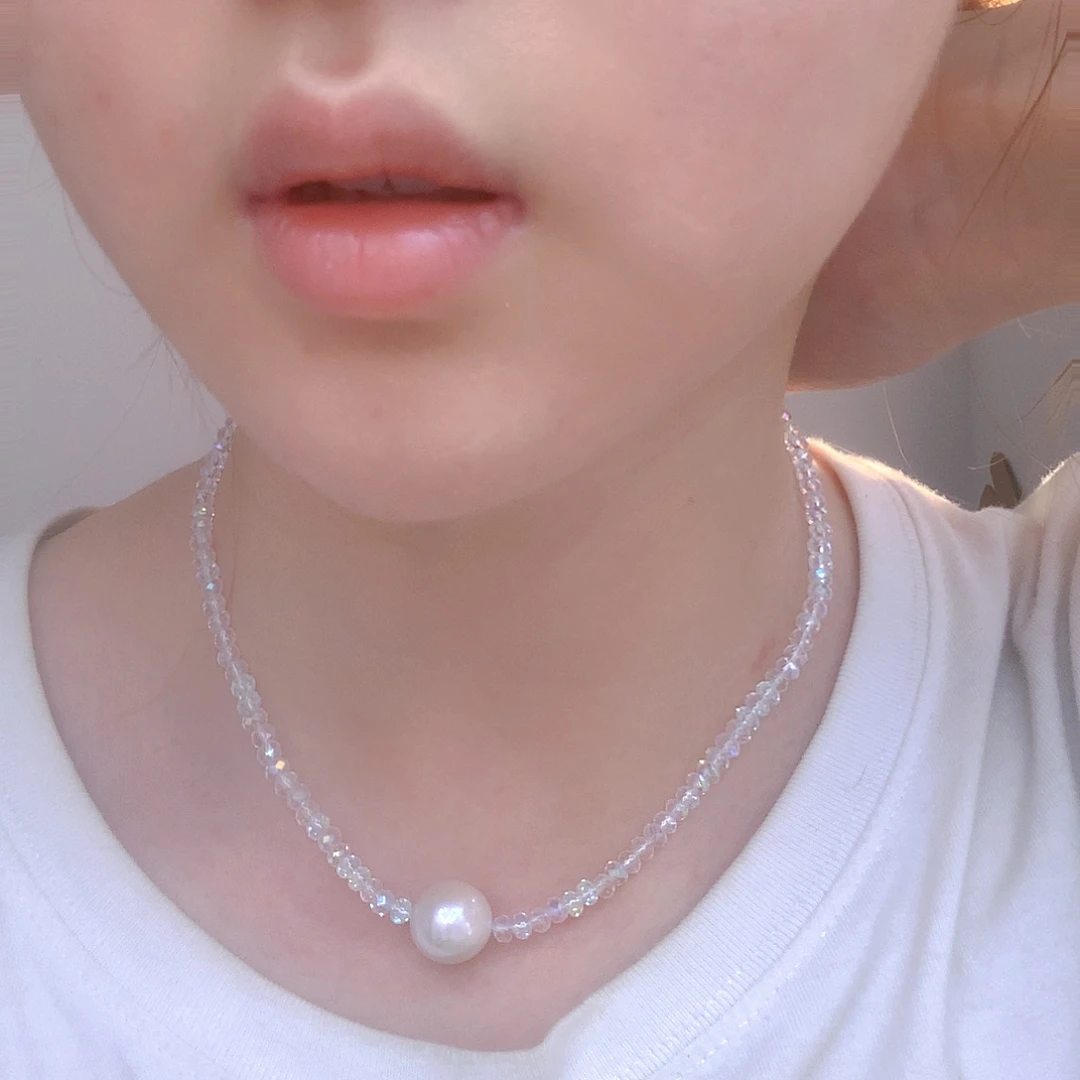 银S925镶嵌淡水珍珠发饰