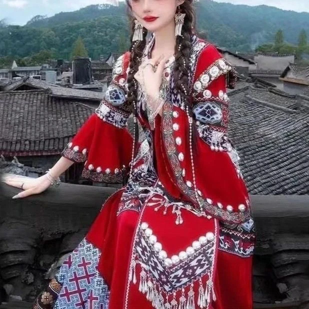 （直播链接）服装女新款少数民族演出旅拍服饰