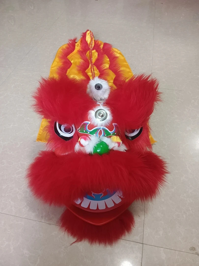 舞狮表演用醒狮头南狮道具适合幼儿园学校演出