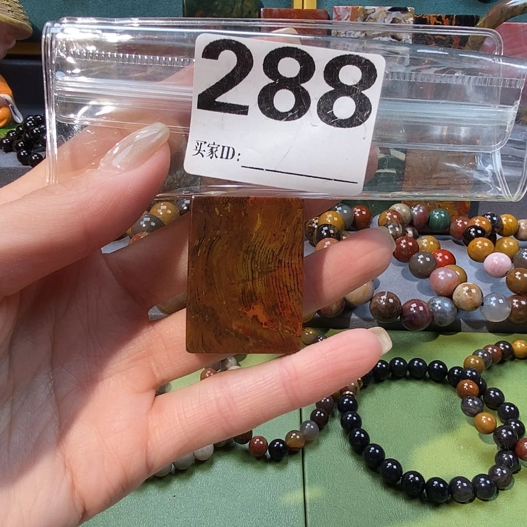 未镶嵌天然北票树化玉吊坠硅化玉