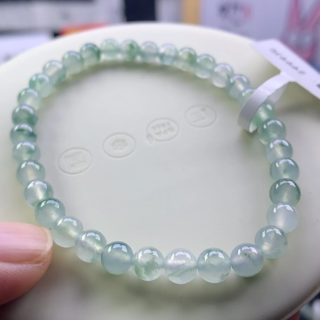 未镶嵌手串翡翠卡5.5