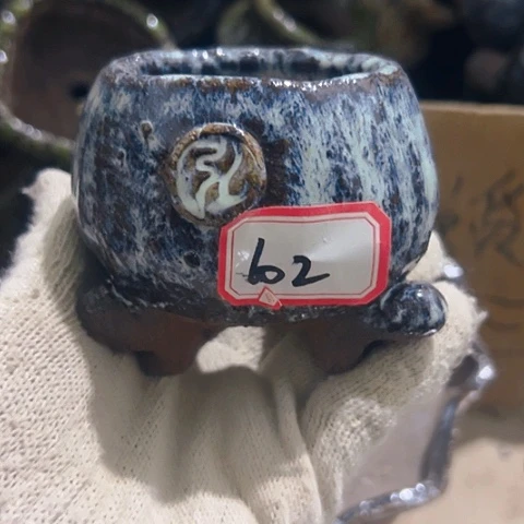 红陶粗陶花盆手工