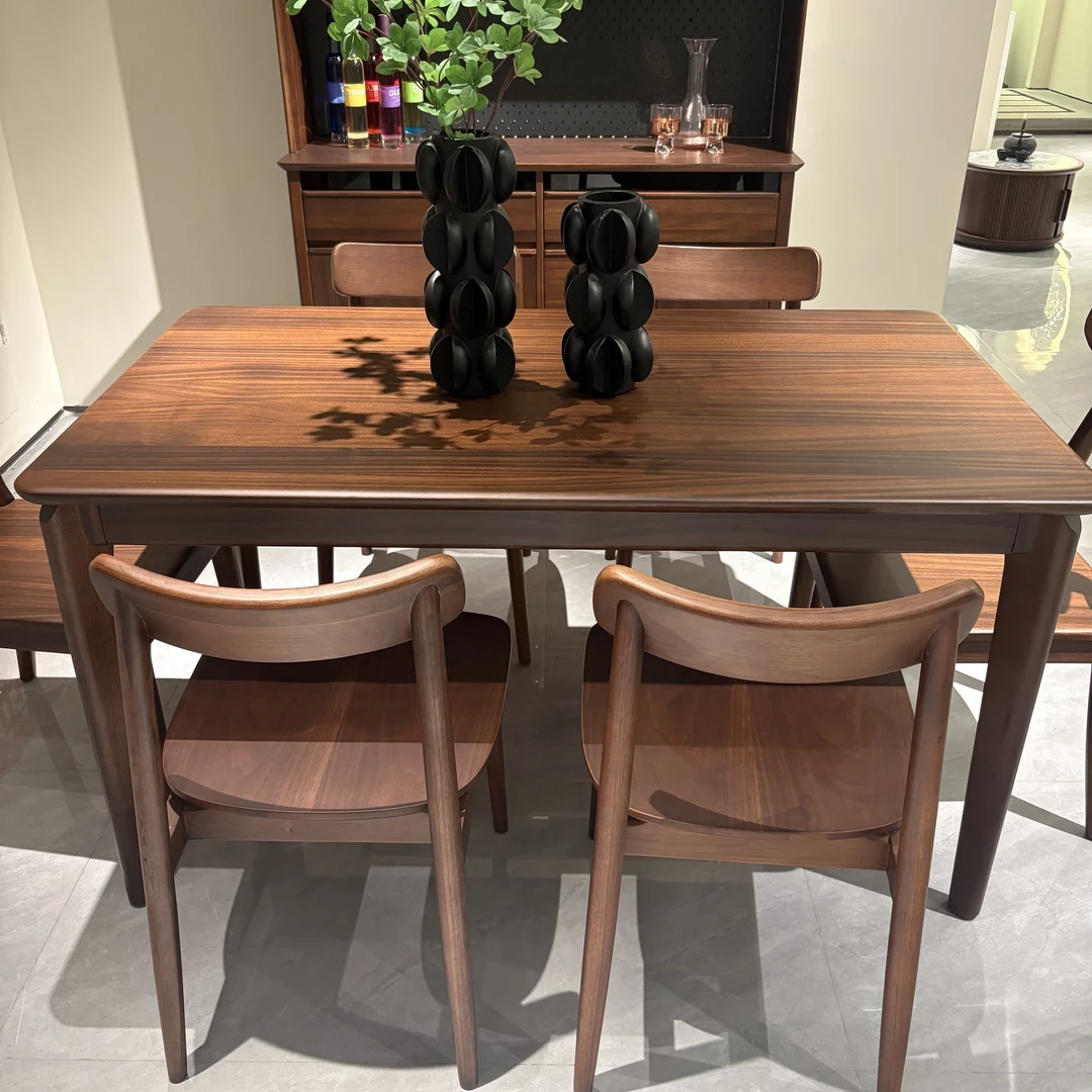 LA专属餐桌#实木胡桃木餐桌餐椅专属