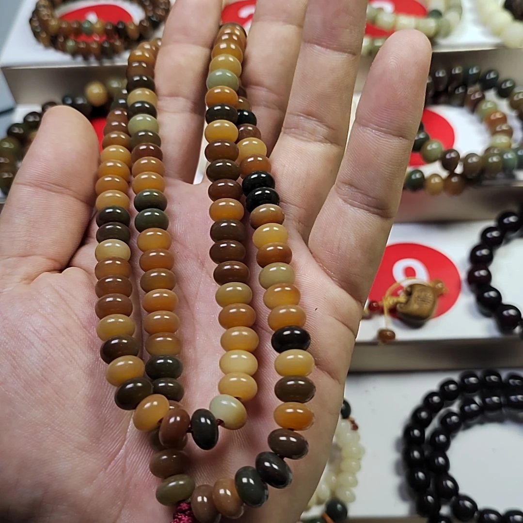 花***油吊坠菩提根/象牙果敦煌算盘108